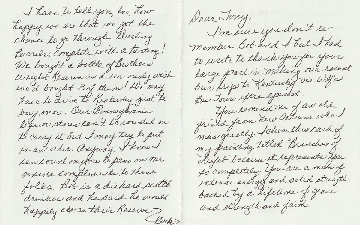 Handwritten testimonial card 9